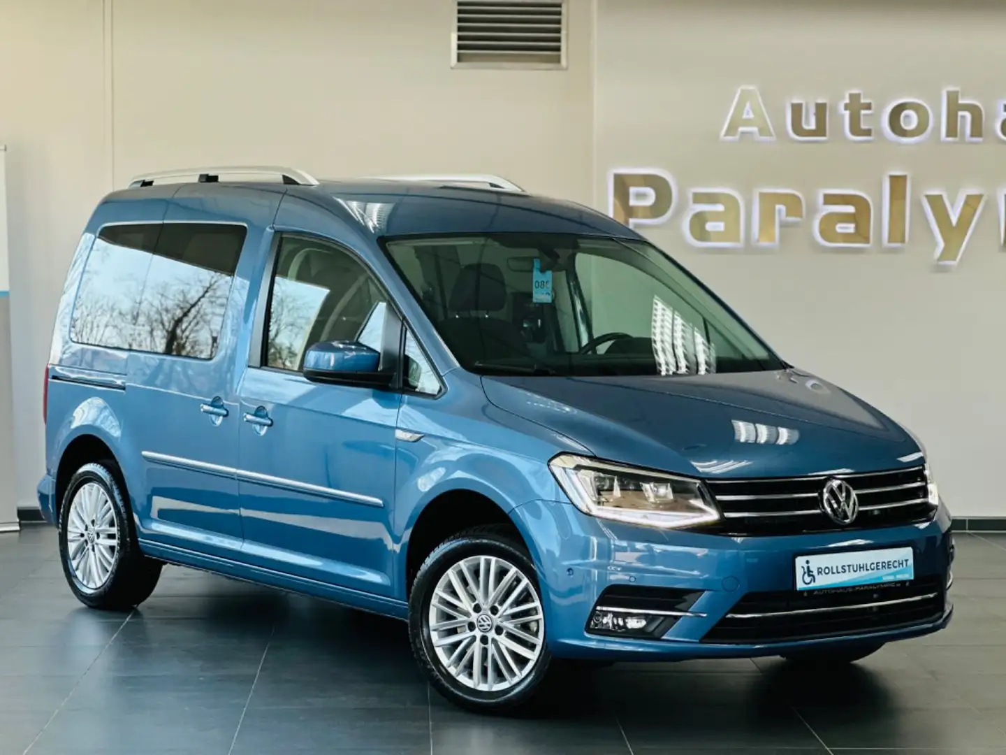 Volkswagen Caddy Highline TSI DSG Behindertengerecht-Rampe Blau - 2