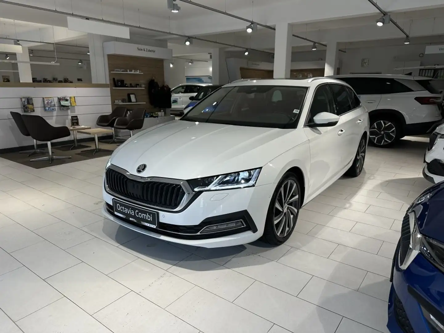 Skoda Octavia Combi 2.0 TDI DSG First Edition (NX) ABS Blanc - 1