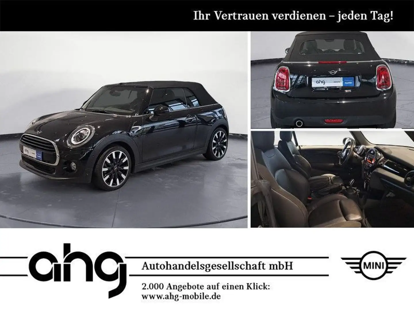 MINI Cooper Cabrio Chili Navi Plus Komfortzugang Spor Schwarz - 1