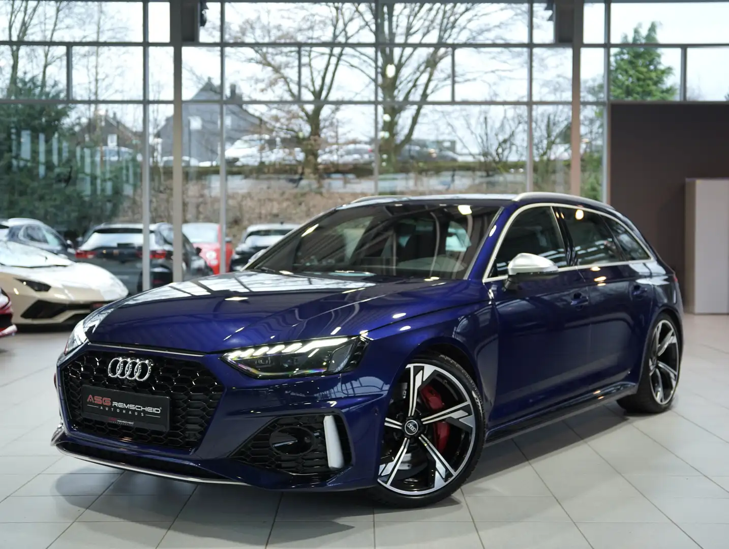 Audi RS4 Avant q. *1.H *Pano *H-UP *ACC *Carbon *B&O Bleu - 1