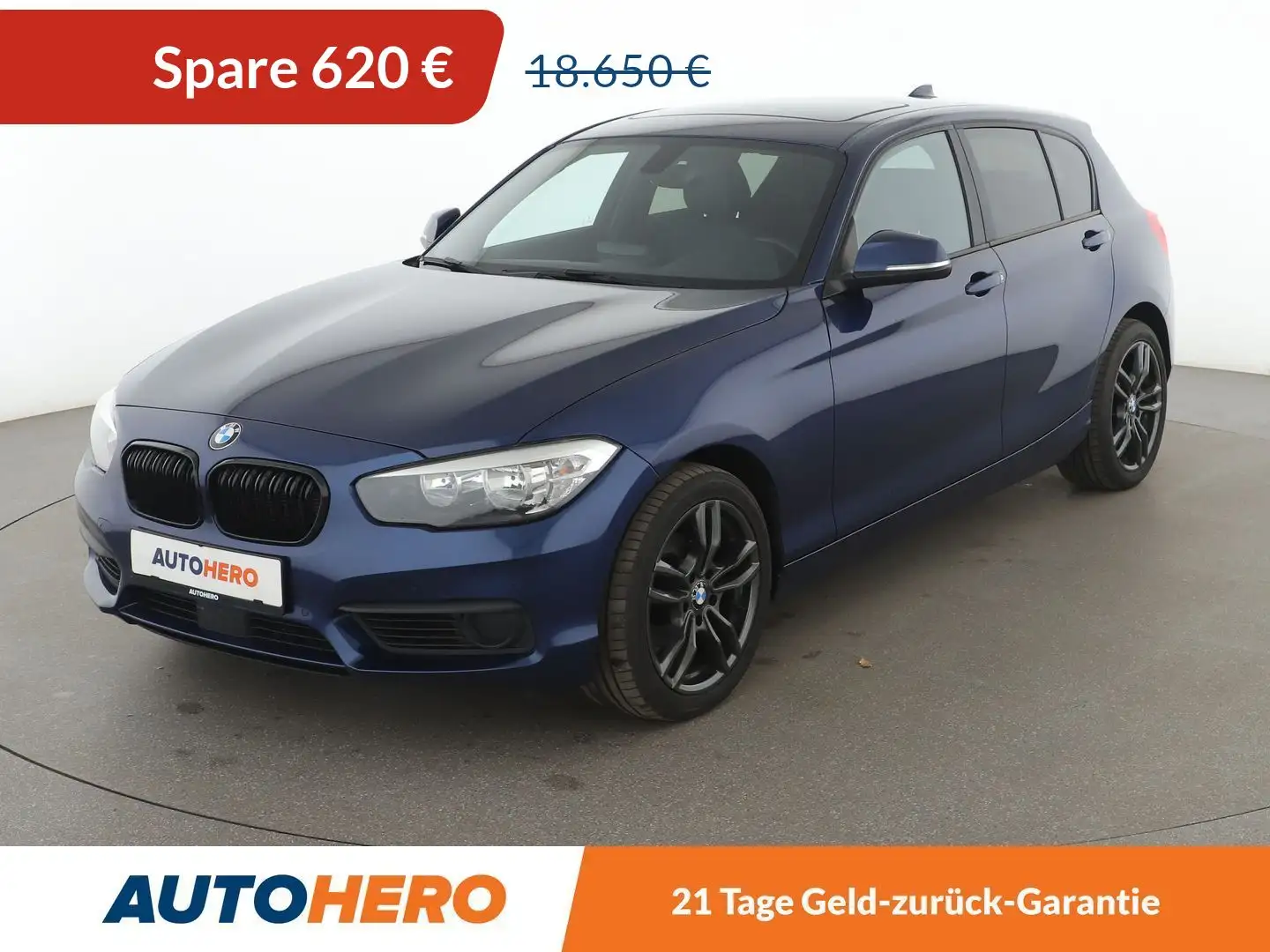 BMW 118 118d Aut.*NAVI*ACC*PDC*SHZ*KLIMA* Blau - 1