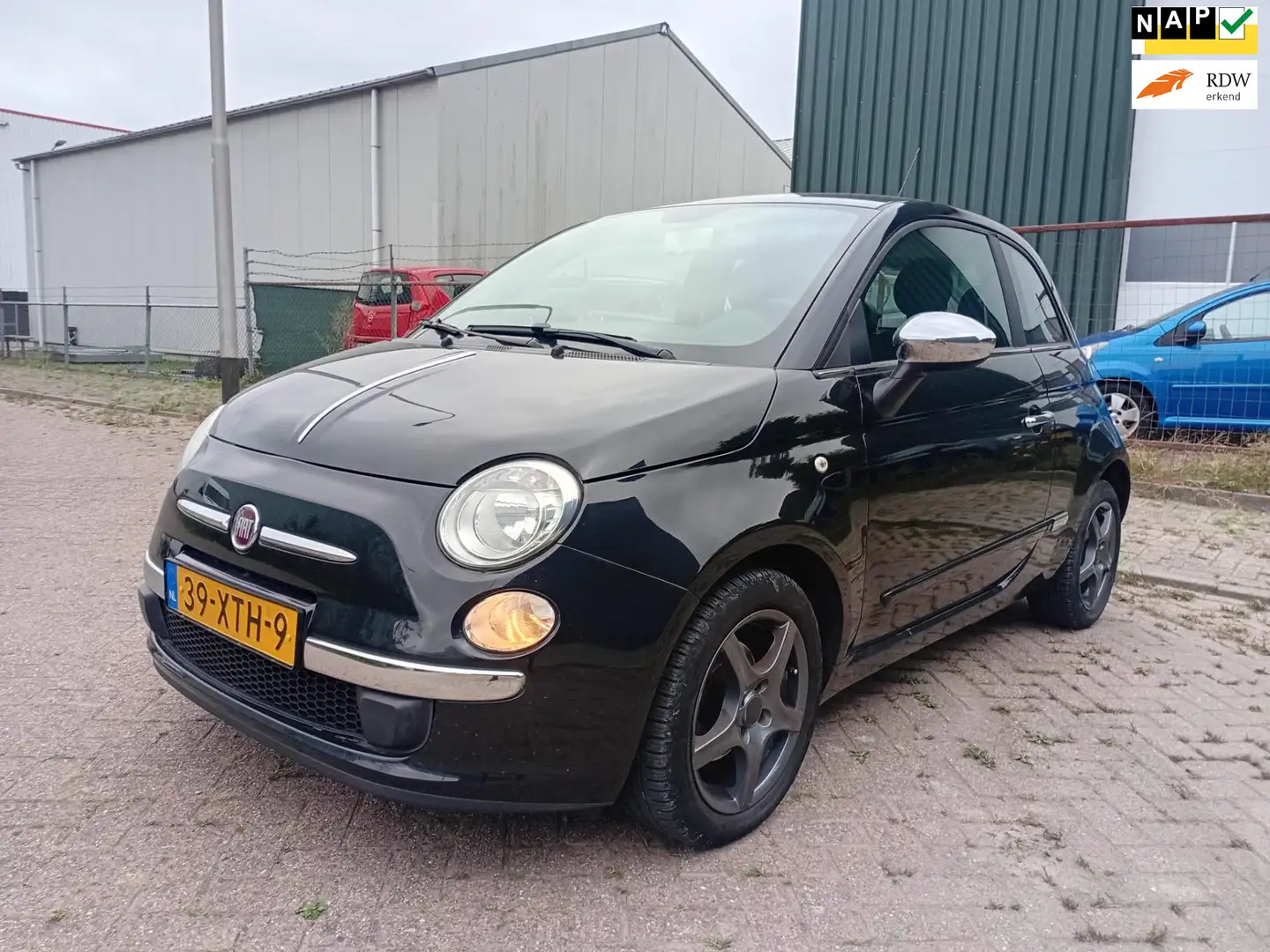 Fiat 500 0.9 TwinAir Pop Airco LM Velgen 108.400 km NAP Eco Noir - 1