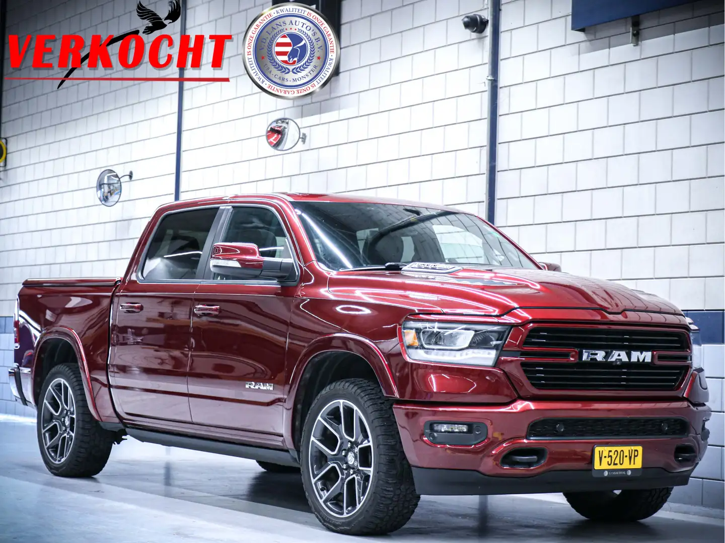Dodge RAM 1500 Laramie | Luchtvering + Full Option! | 5.7L H Czerwony - 1