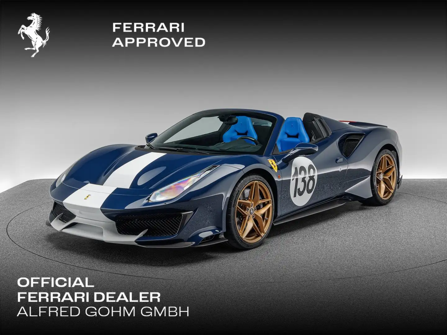 Ferrari 488 Pista Spider Tailor Made Albastru - 1