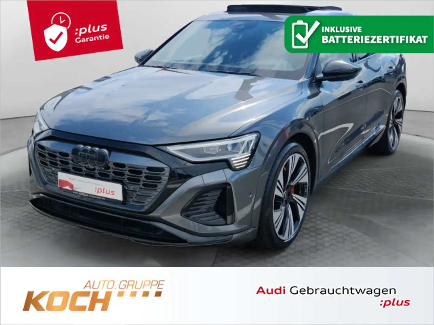 Audi Q8 e-tron 55 quattro S-Line, Matrix, A Gris - 1