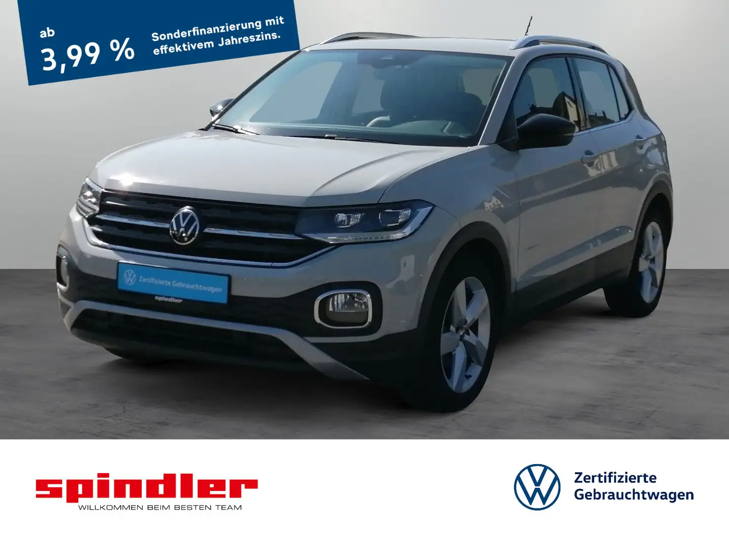 Volkswagen T-Cross Style 1.0 TSI / LED, PDC, DAB+, SHZ, App Grau - 1