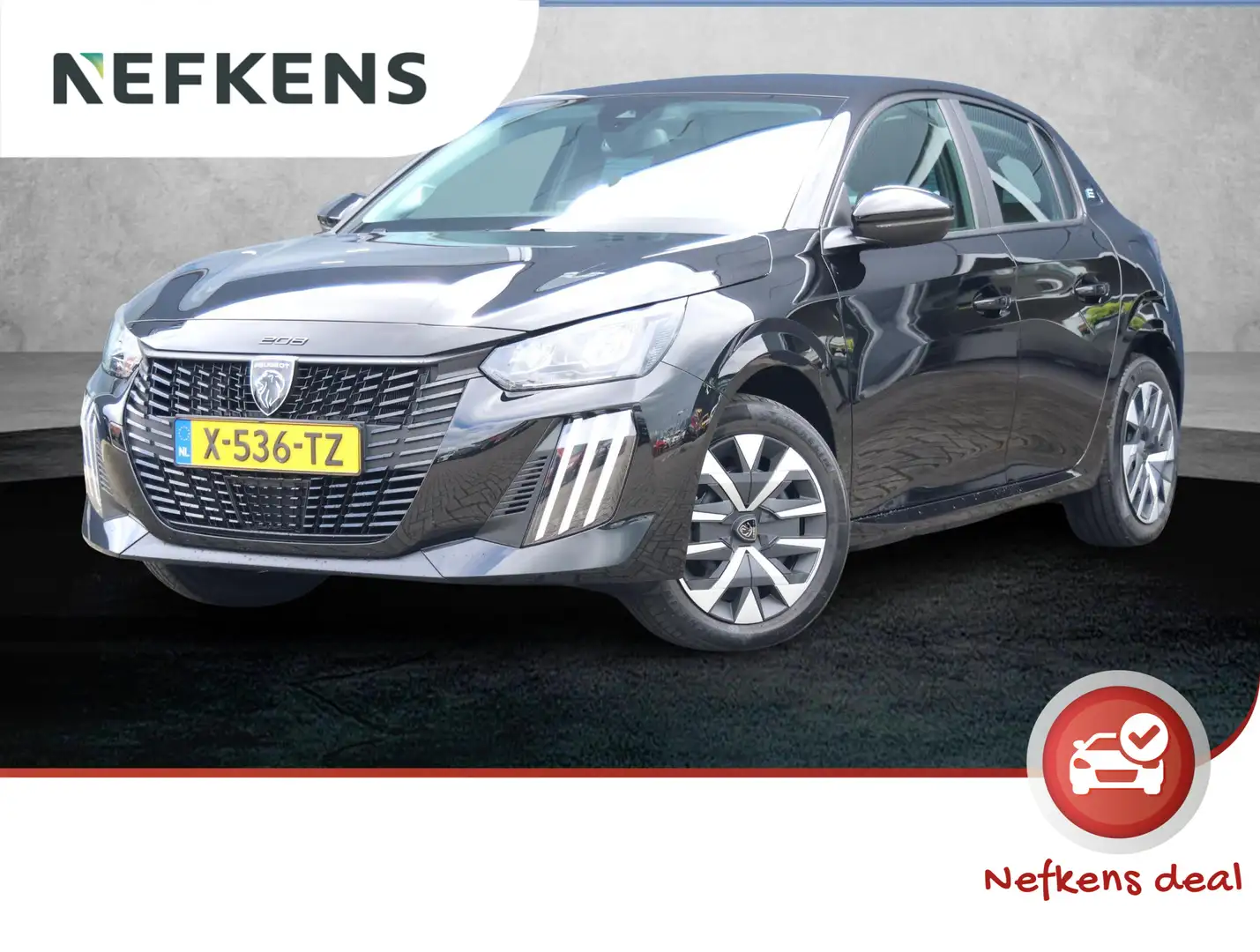 Peugeot e-208 Active 51kWh 156pk | 1ste eigenaar | 3 Fase | Navi Zwart - 1