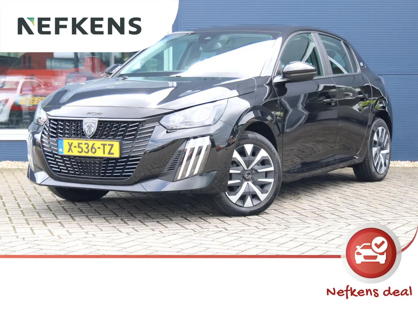 Peugeot e-208 EV Active 51 kWh Automaat | Navigatie | 3-fase lad Černá - 1