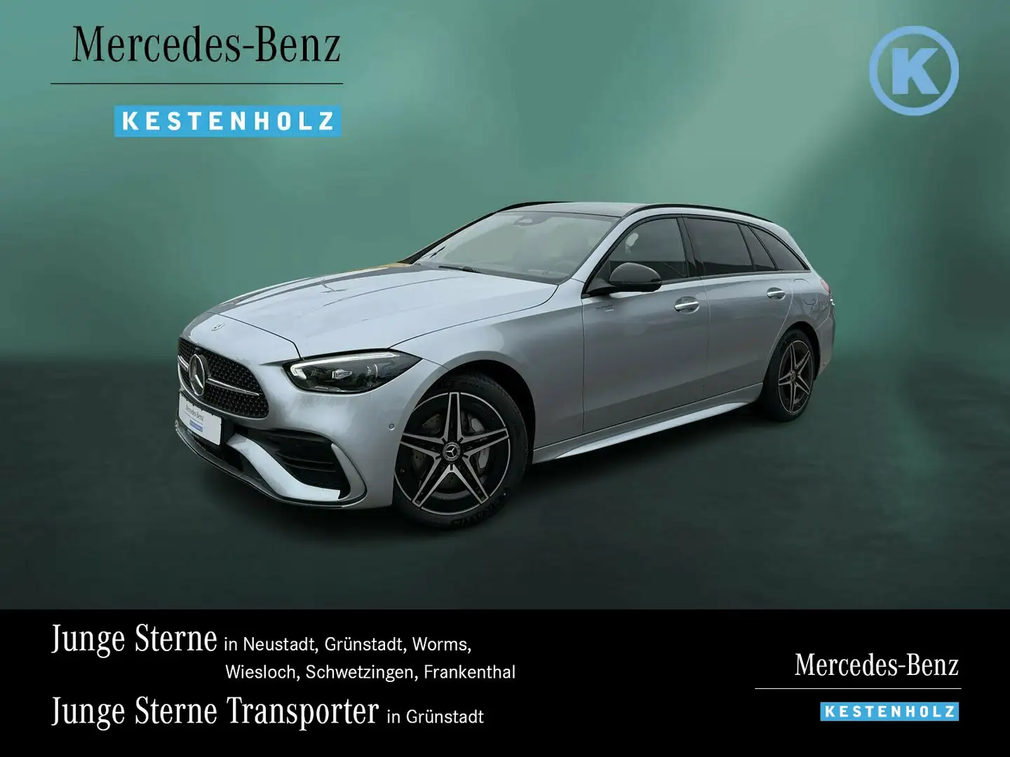 Mercedes-Benz C 300 C 300 de T AMG+PANO+DISTRO+360°+AHK+NIGHT+BURME Silber - 1