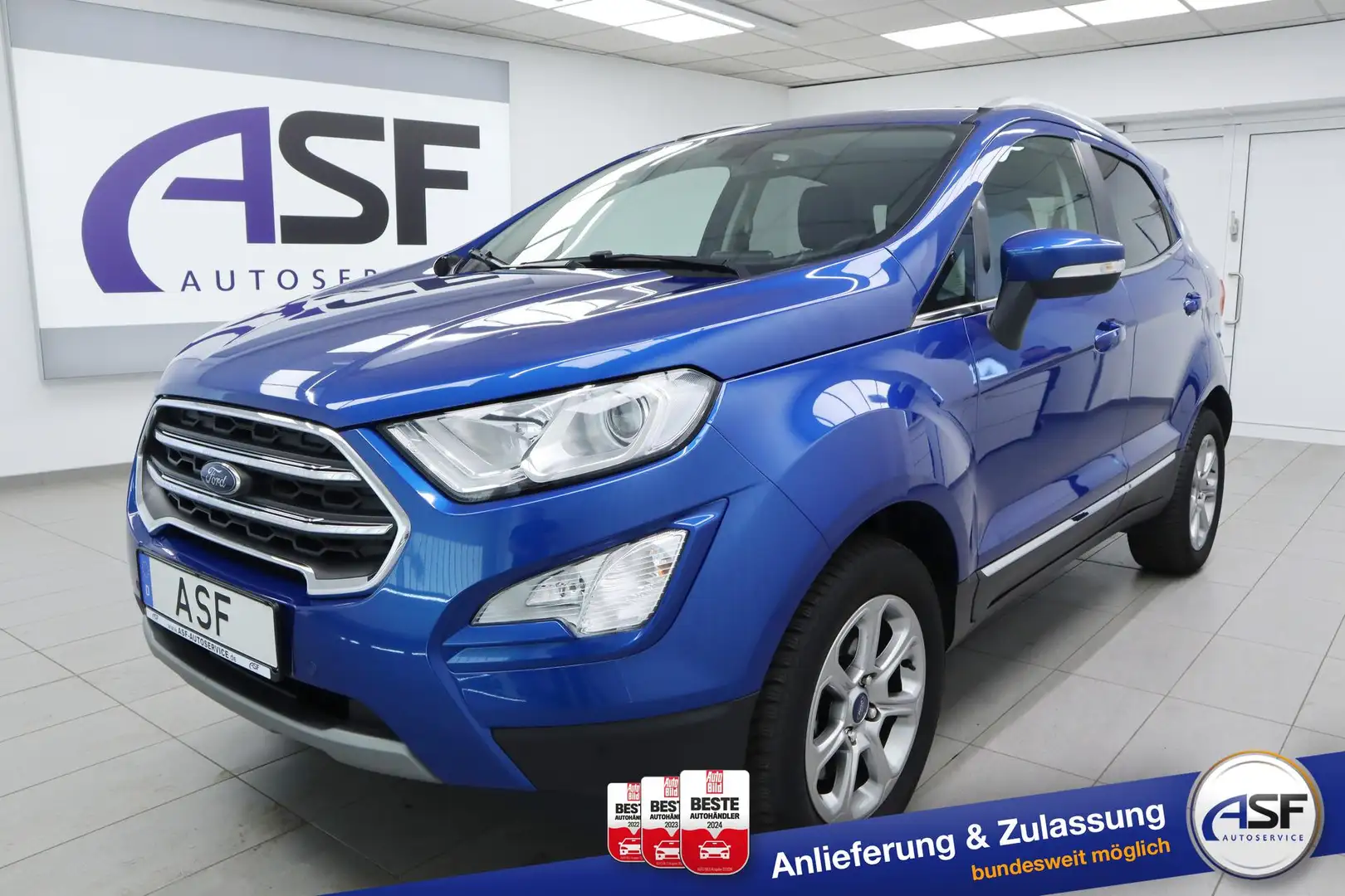 Ford EcoSport Titanium #CD #Navi #Winter-P. #Einparkhilfe vo ... Blauw - 1
