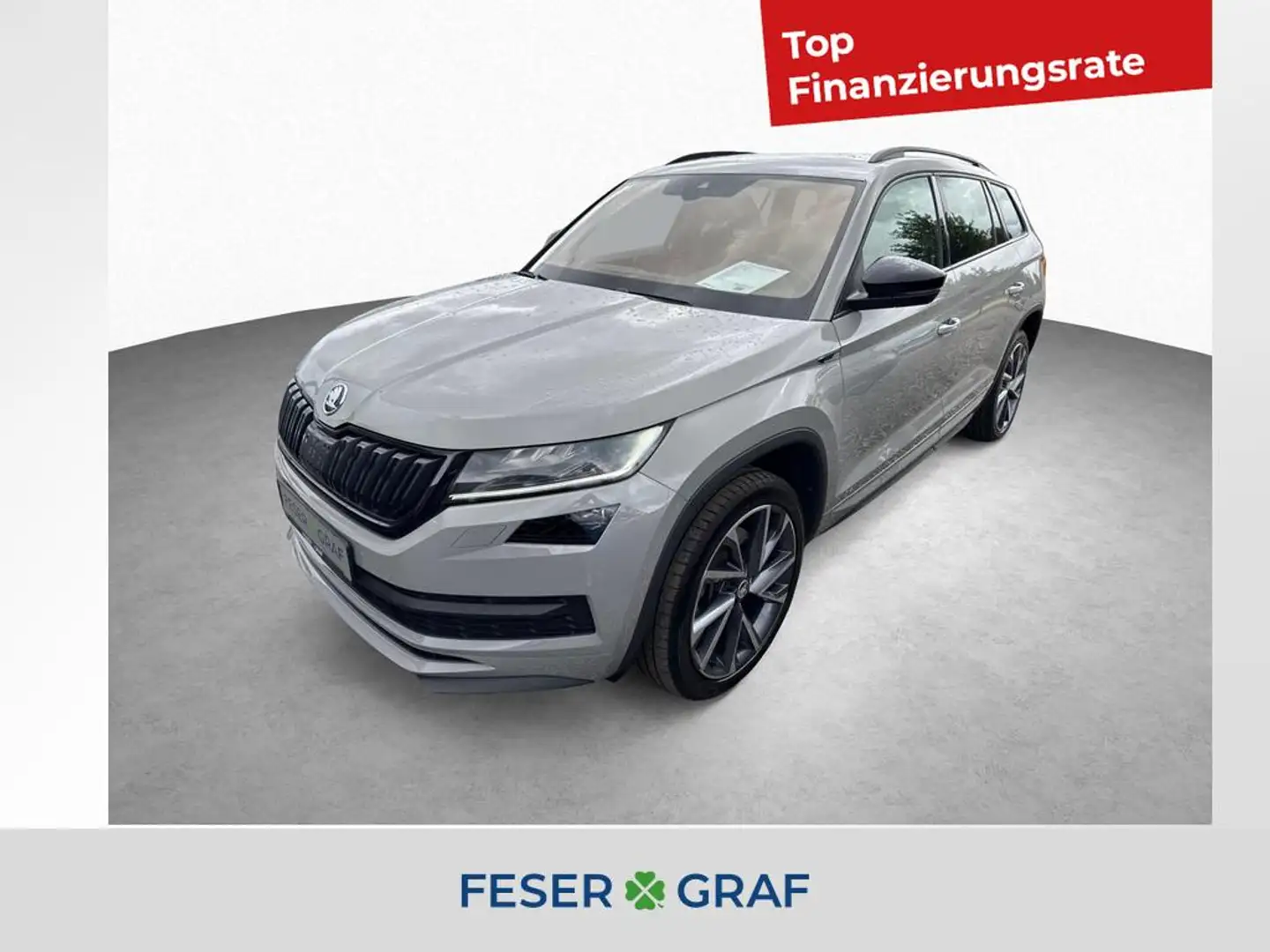 Skoda Kodiaq Sportline 2.0 TDI 4x4 DSG *AHK*NAVI*KAMERA Grau - 1