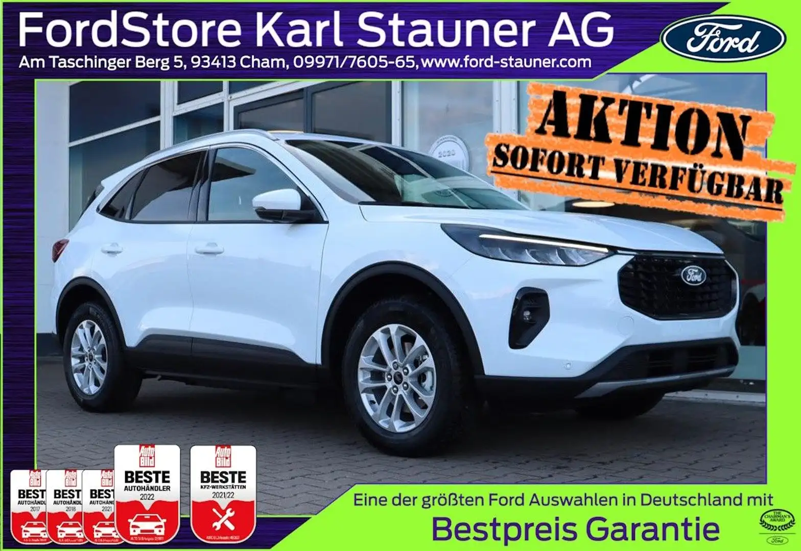 Ford Kuga Titanium 2.5 Plug-in-Hybrid GJR 4,99% FIN* Weiß - 1