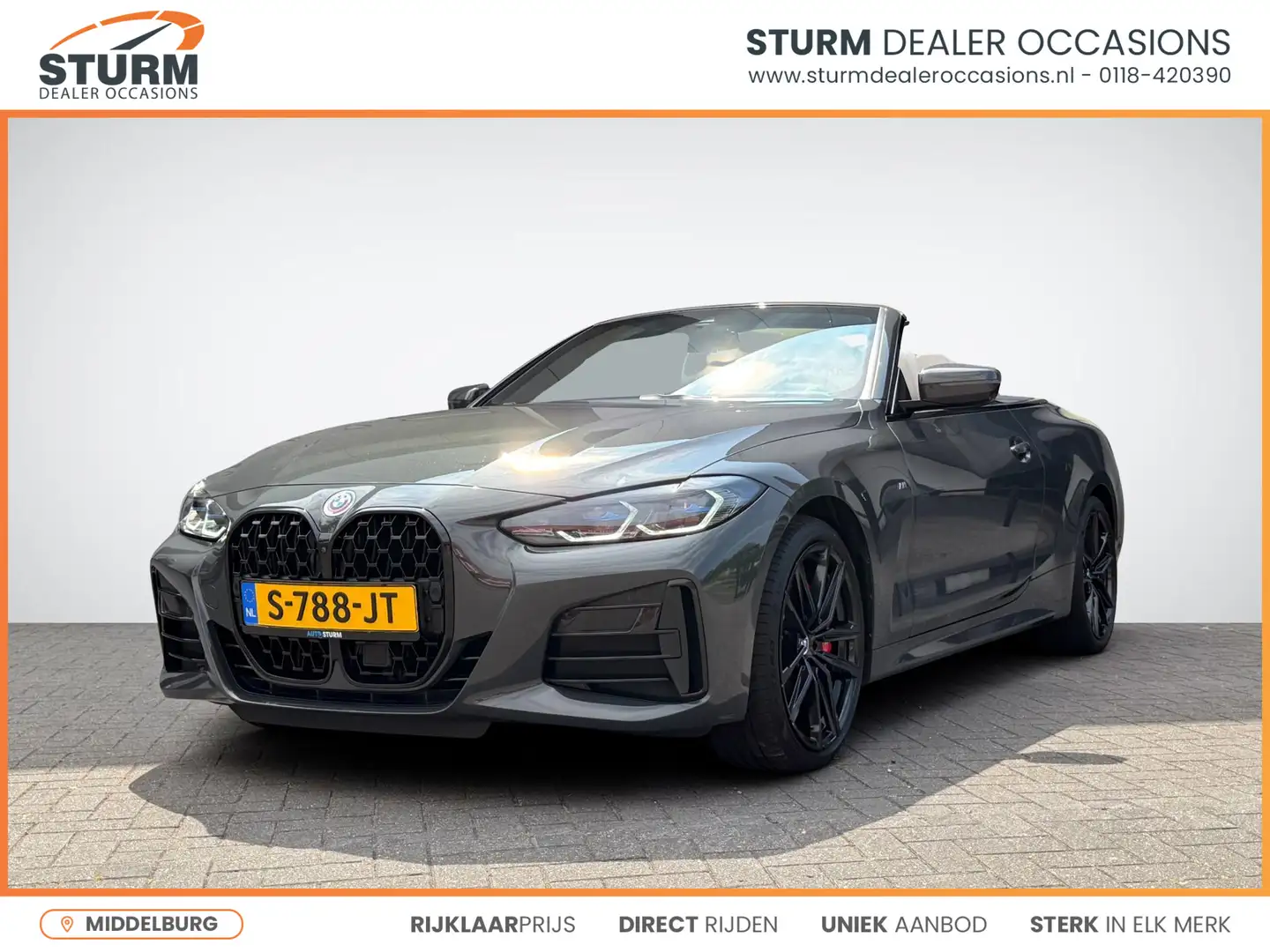 BMW 440 4-serie Cabrio M440i xDrive High Executive M Sport Gris - 1