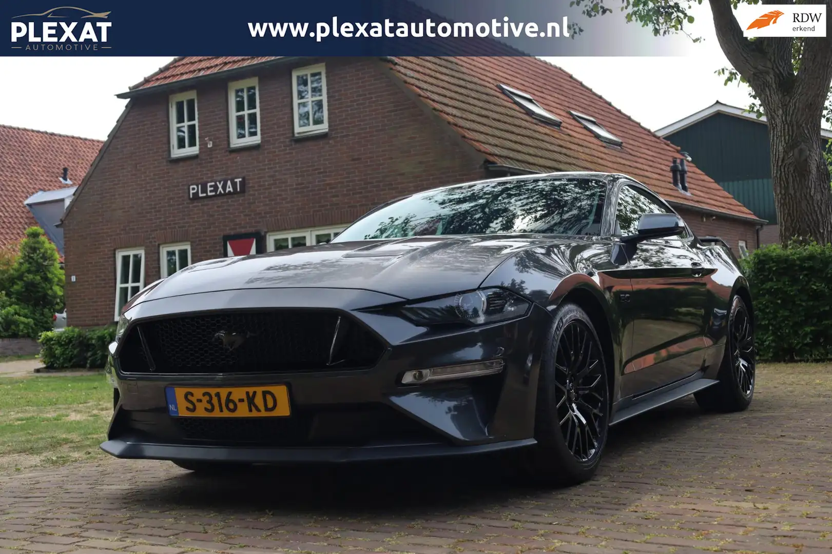 Ford Mustang Fastback 5.0 V8 GT Aut. | Performance Pack | Histo Grau - 1