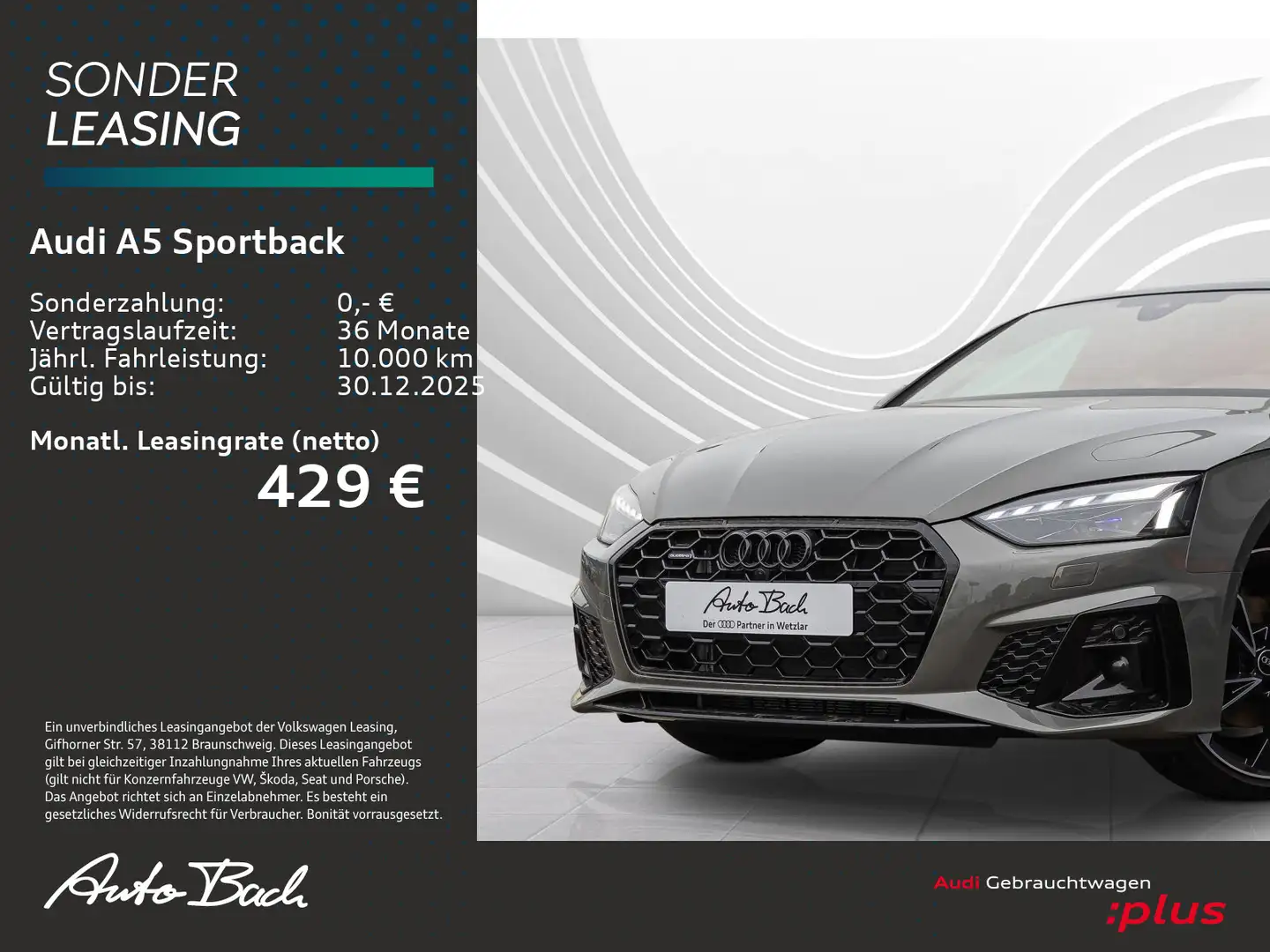 Audi A5 S line 40TDI quattro competition ed Grau - 2