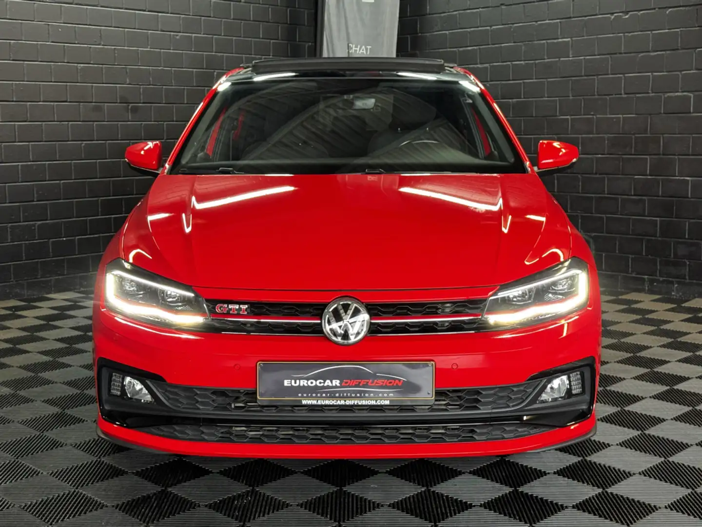 Volkswagen Polo GTI 2.0 TSI 200 DSG*Toit ouvrant*ACC*Apple Carplay* Rouge - 2