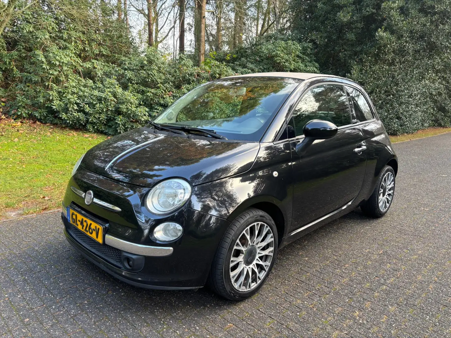Fiat 500C 0.9 Cabrio TwinAir Rock Airco / Half leer / NWE Ko Чорний - 1