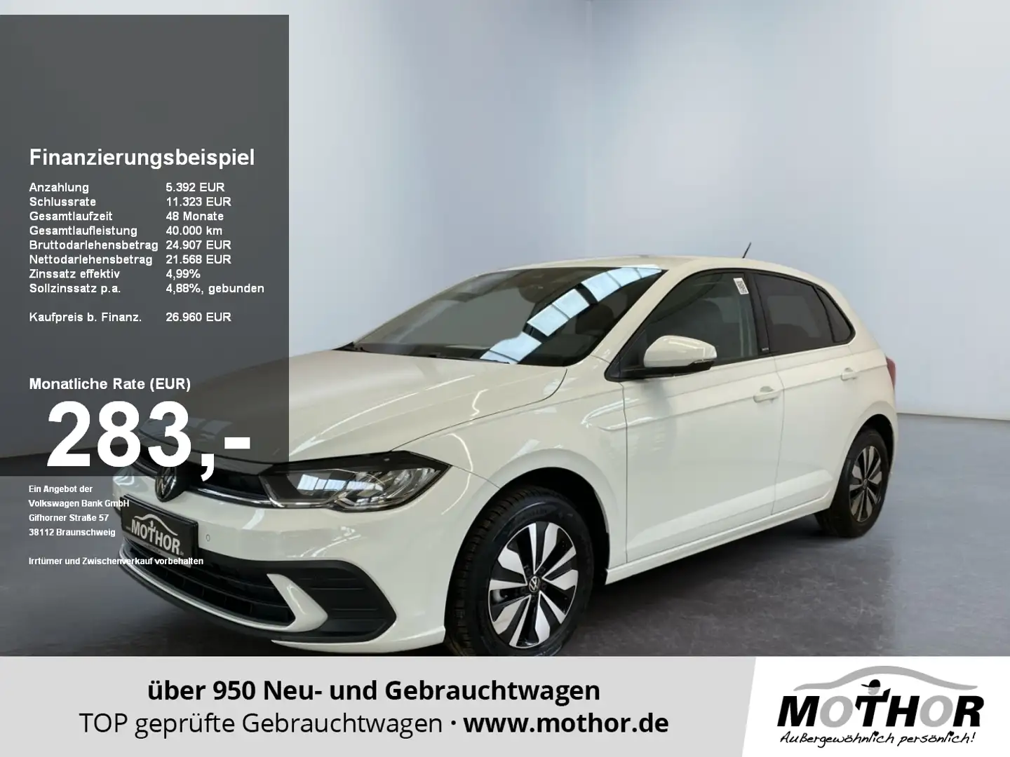 Volkswagen Polo VI  Move TSI DSG Kamera LED 2xKlima ACC Weiß - 1