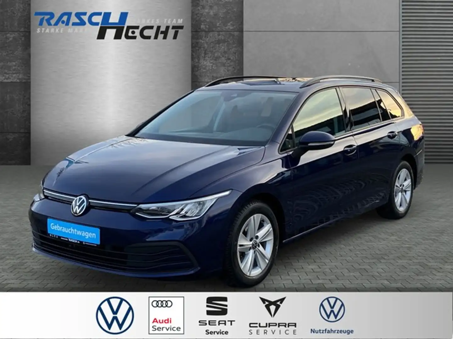 Volkswagen Golf Variant Life 1.5 eTSI DSG*AHK*LED*NAVI*SHZ Blau - 1