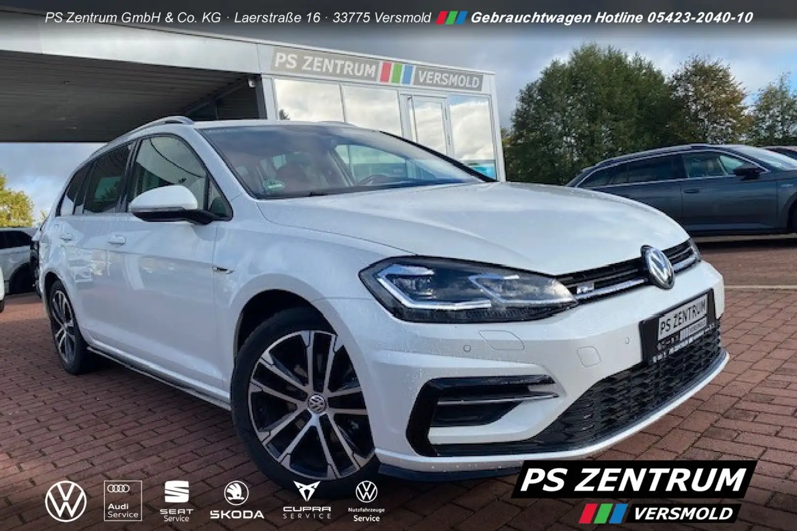 Volkswagen Golf Variant Golf VII Variant 1.5 TSI DSG R-Line AHK NAVI PANO Weiß - 1