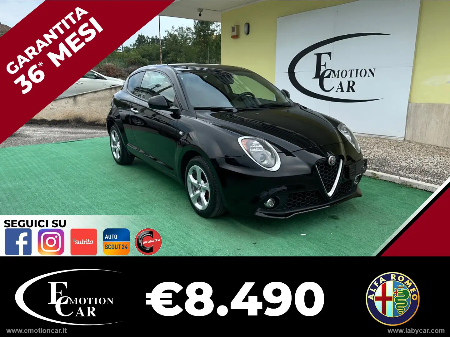 Alfa Romeo MiTo 1.4 78 CV 8V S&S - 2017 Nero - 1