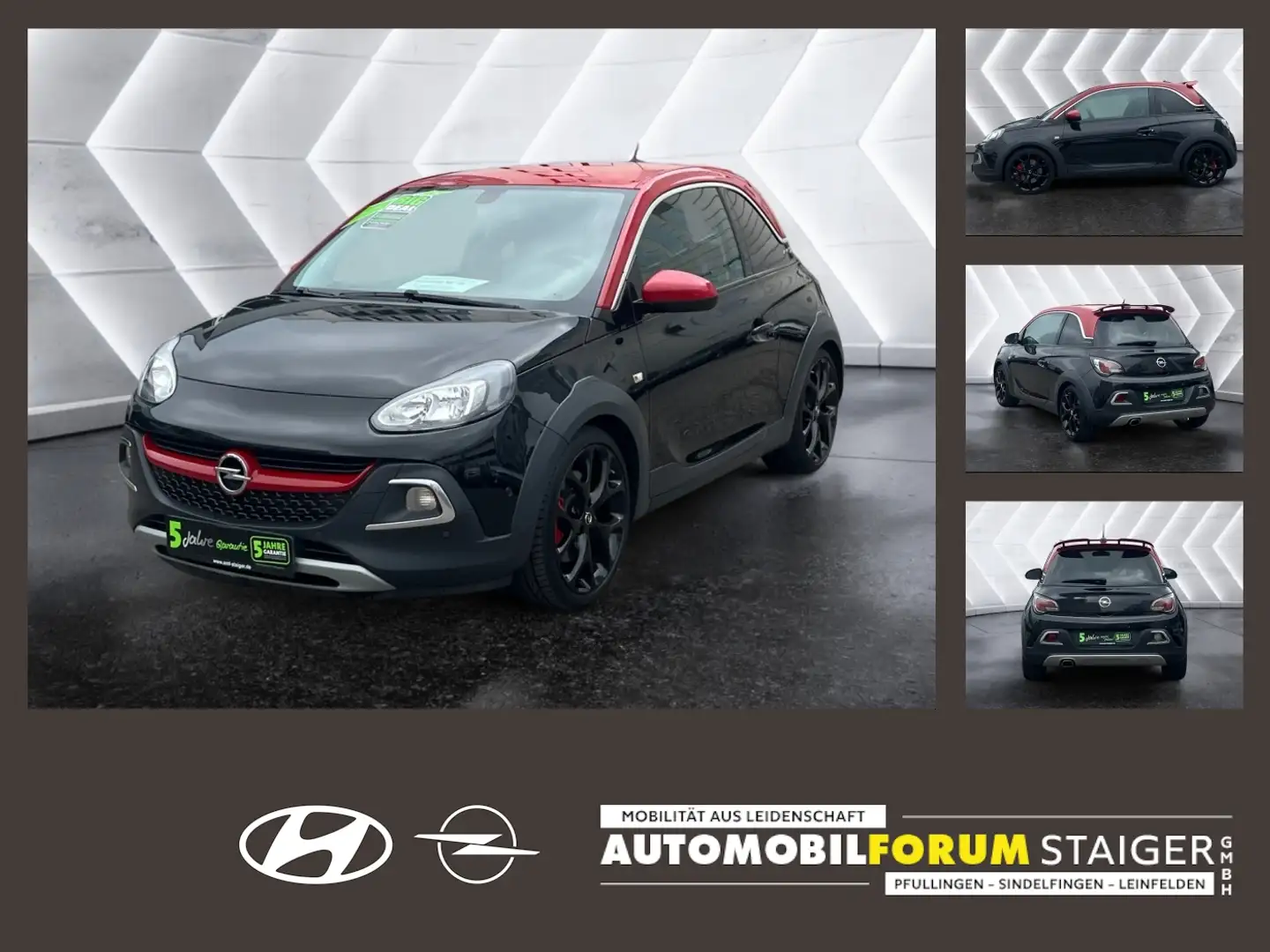Opel Adam 1.4 Turbo ecoFlex Rocks S ParkAss. Leder Negro - 1