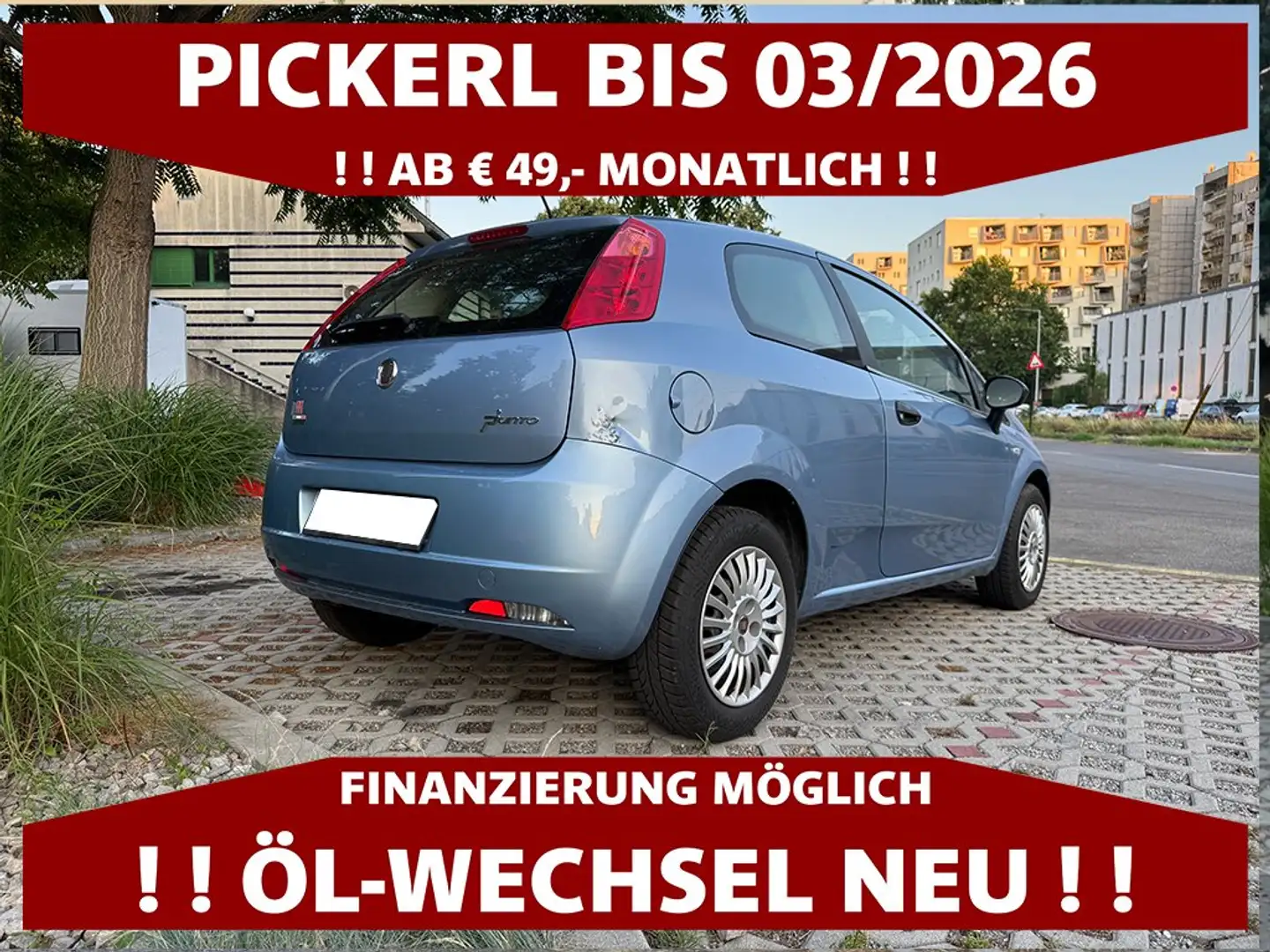 Fiat Grande Punto 1.4 | PICKERL BIS 03/2026 | ÖLWECHSEL NEU Blau - 2