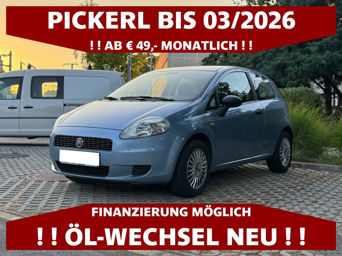 Fiat Grande Punto 1.4 | PICKERL BIS 03/2026 | ÖLWECHSEL NEU Blau - 1