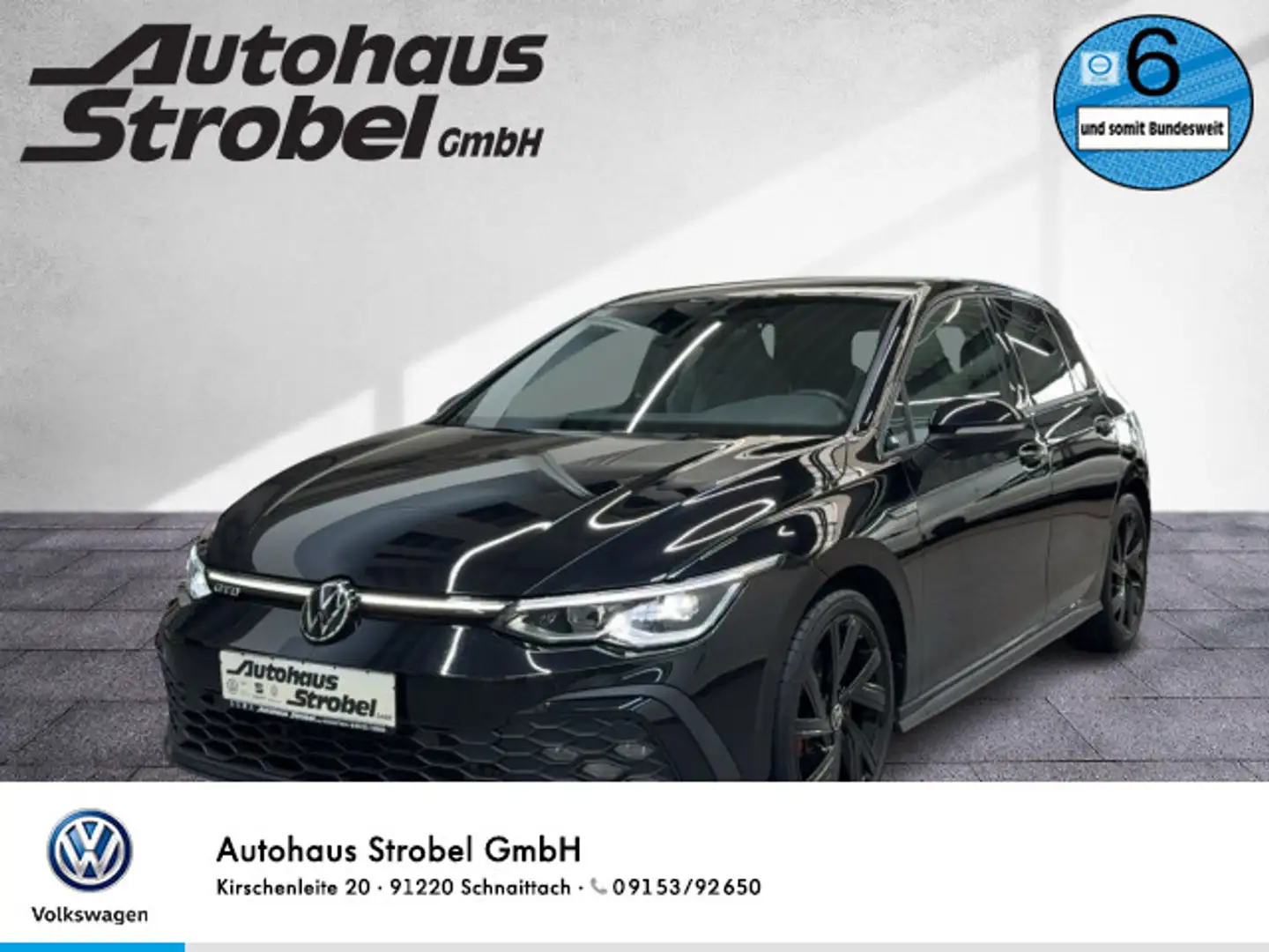 Volkswagen Golf VIII GTD 2.0 TDI DSG AHK ACC LED Navi Kamer Schwarz - 1