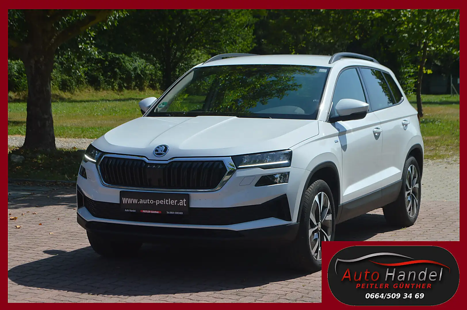 Skoda Karoq 2,0 TDI 4x4 DSG+NAVI+AHK+LED+ Weiß - 1