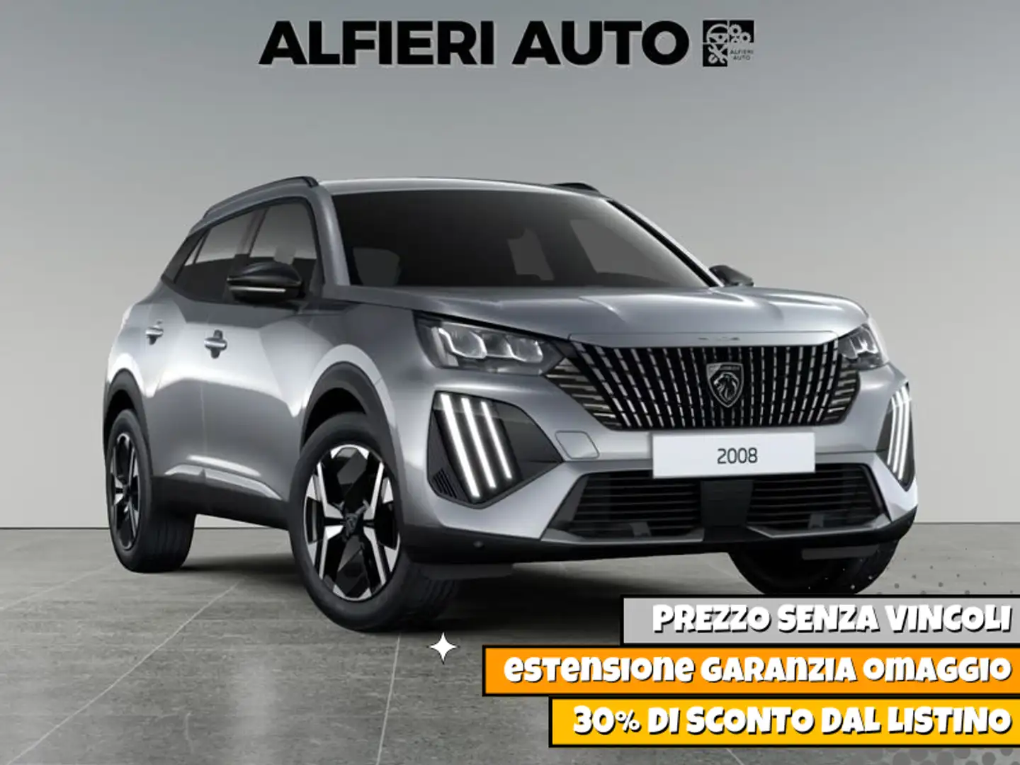 Peugeot 2008 1.2 Benzina 100cv S&S Allure Km0 *Prezzo Reale* Grigio - 1