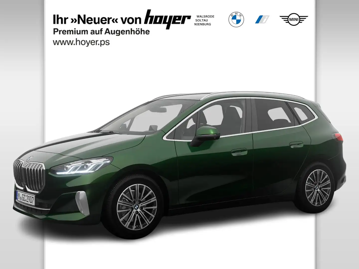 BMW 218 i Active Tourer LuxuryLine AHK HUD LED DAB Verde - 2