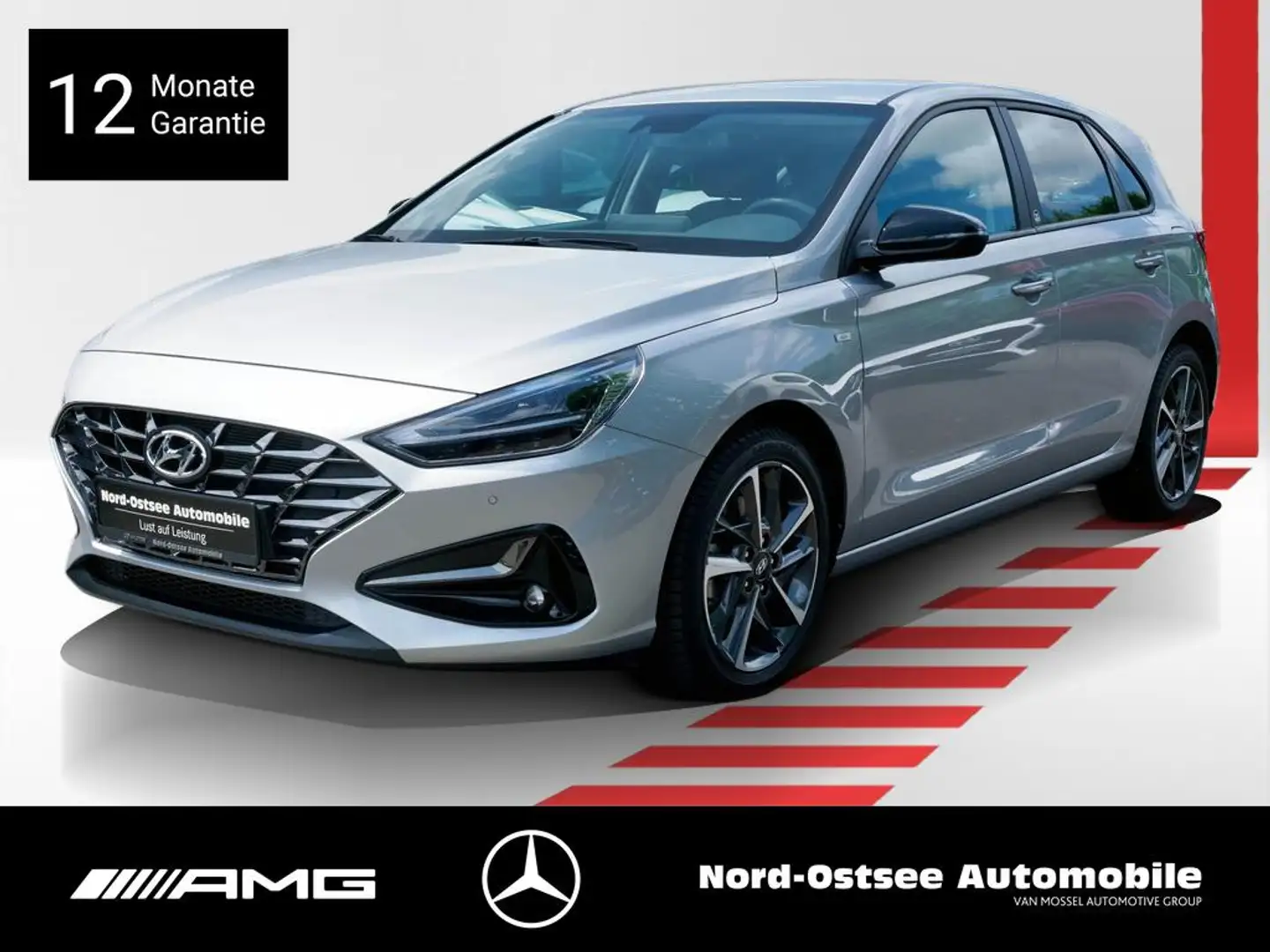 Hyundai i30 1.5 T-GDI ED.30+ TEMPO KAMERA SITZHZG PDC Argent - 1