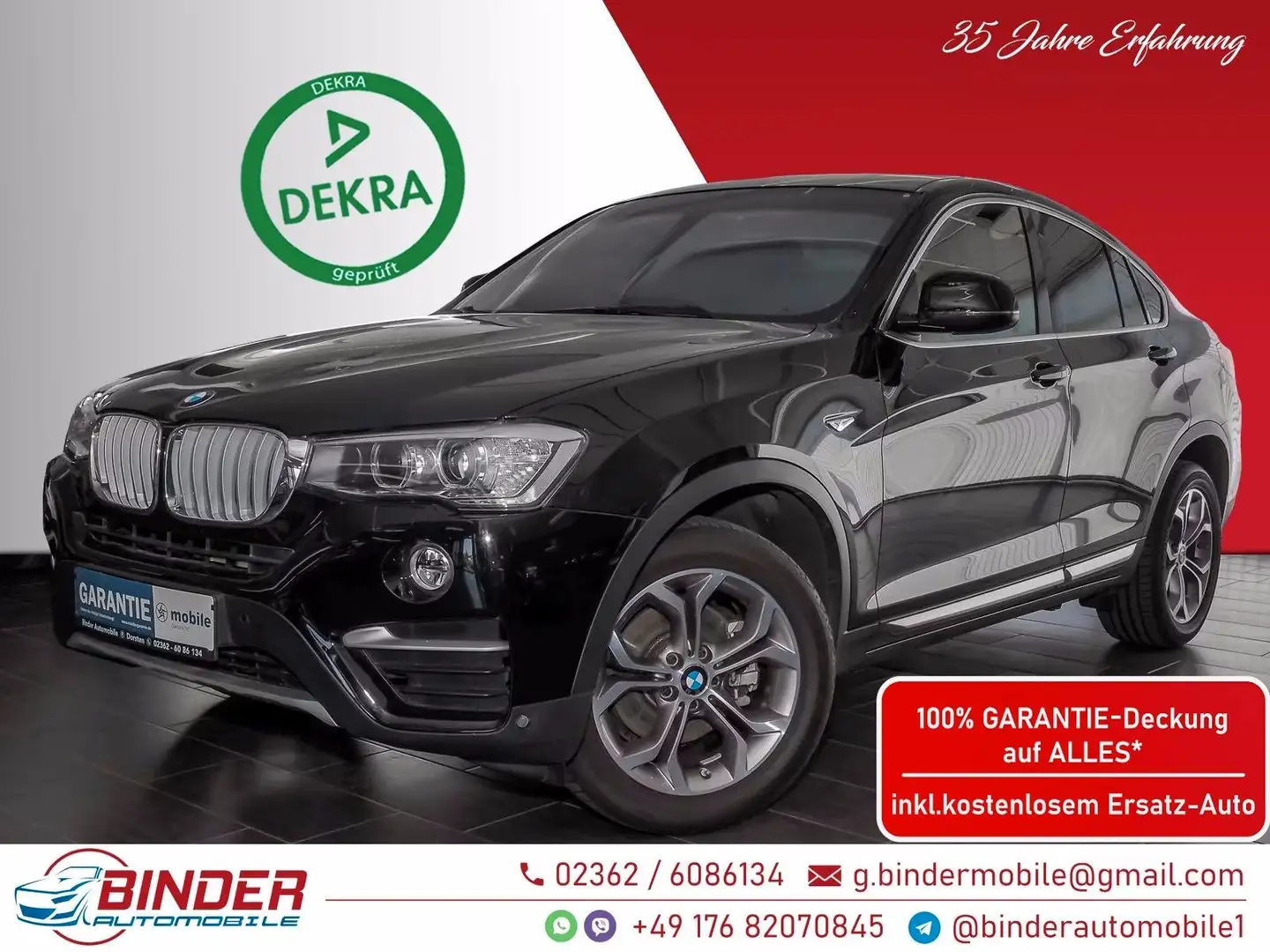 BMW X4 xDrive 20d*UNFALLFREI*INSPEKTION*GARANTIE*TOP Noir - 1
