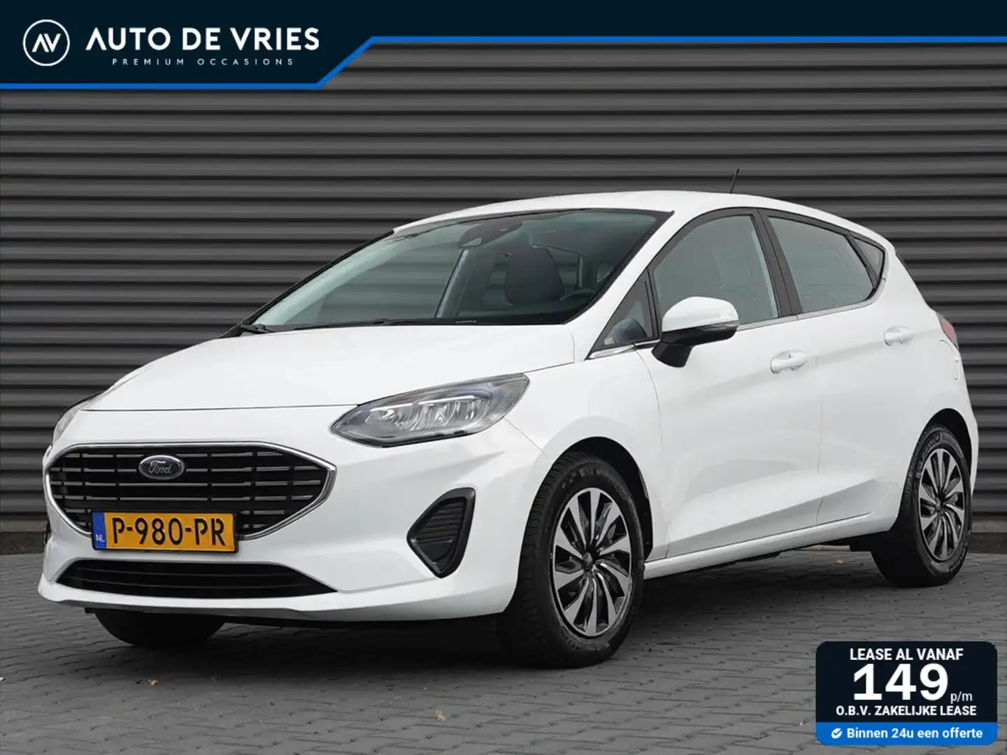 Ford Fiesta 1.0 EcoBoost Hybrid 125pk Titanium | Airco | Navig Bianco - 1