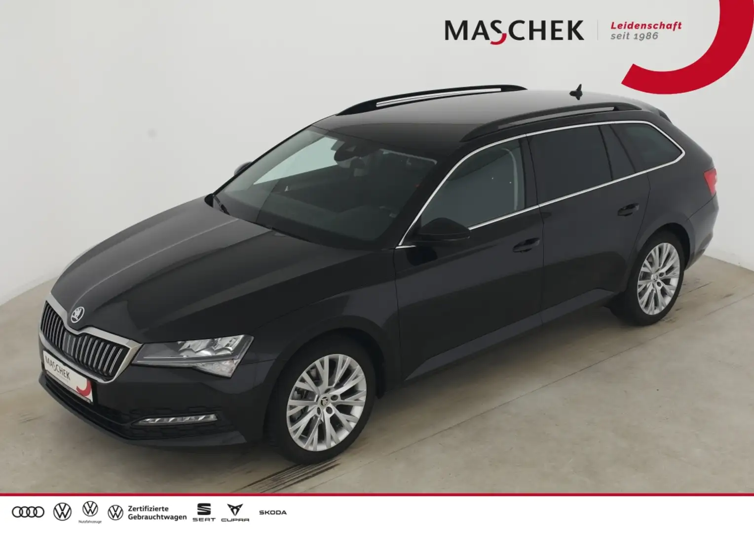 Skoda Superb Combi Ambition 1.5 TSI RearView Navi ACC Spurh. Sm Schwarz - 1