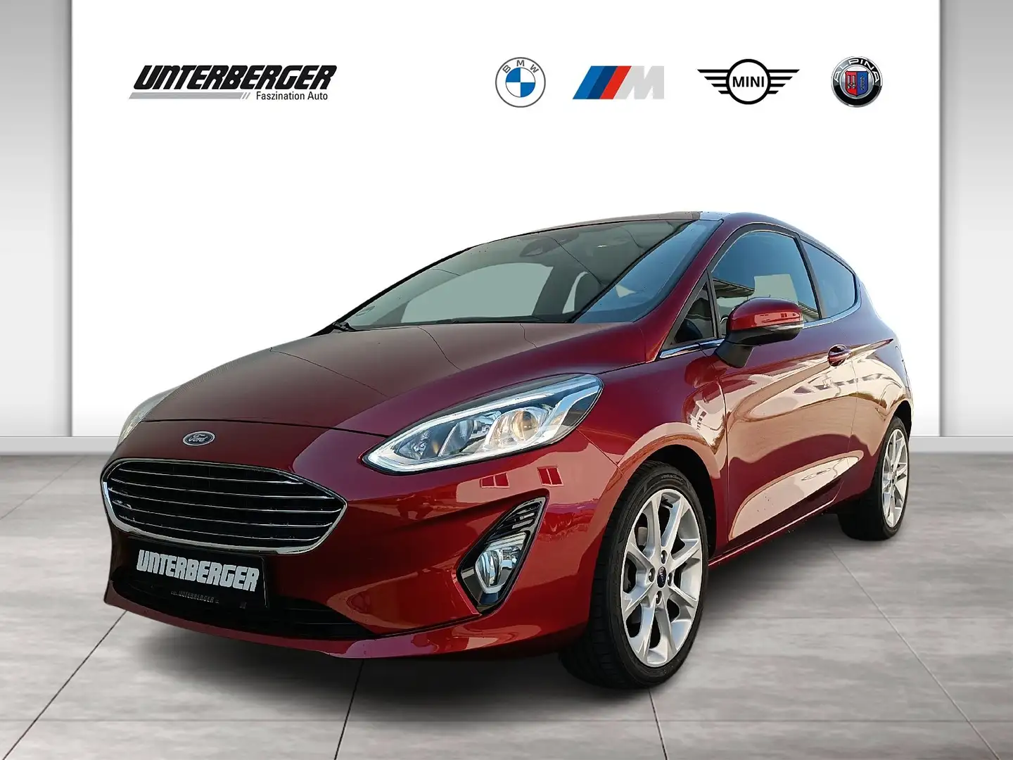 Ford Fiesta TITANIUM S&S DAB Klimaaut. PDC Rosso - 1