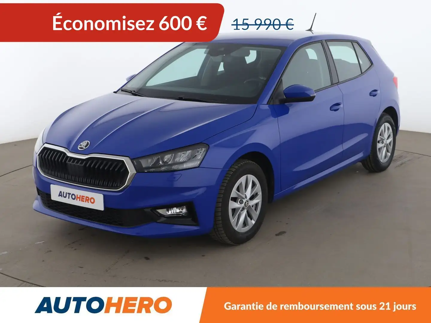Skoda Fabia 1.0 TSI Ambition DSG7 Bleu - 1