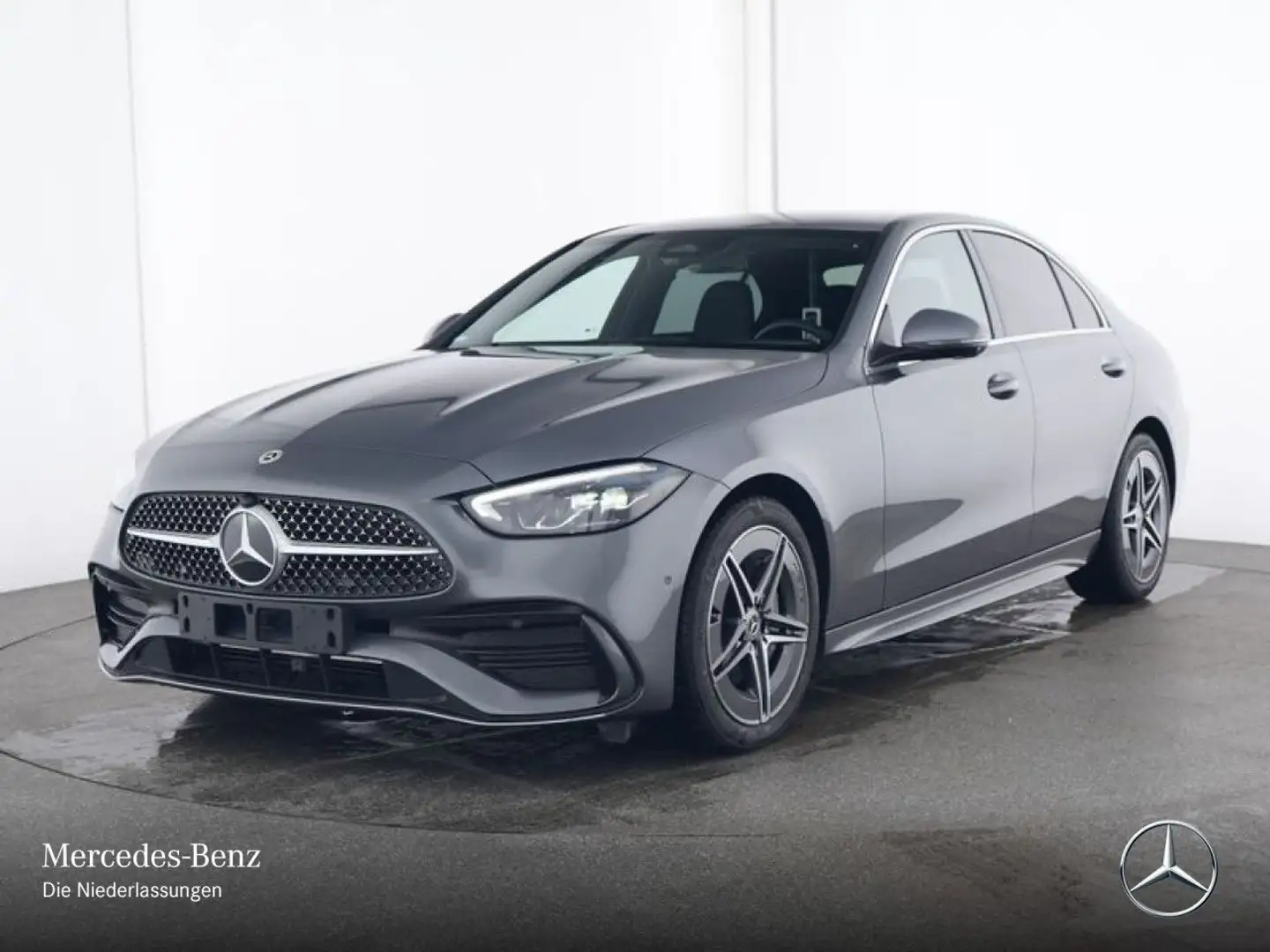 Mercedes-Benz C 180 AMG+360+LED+TOTW+KEYLESS+9G Grau - 2