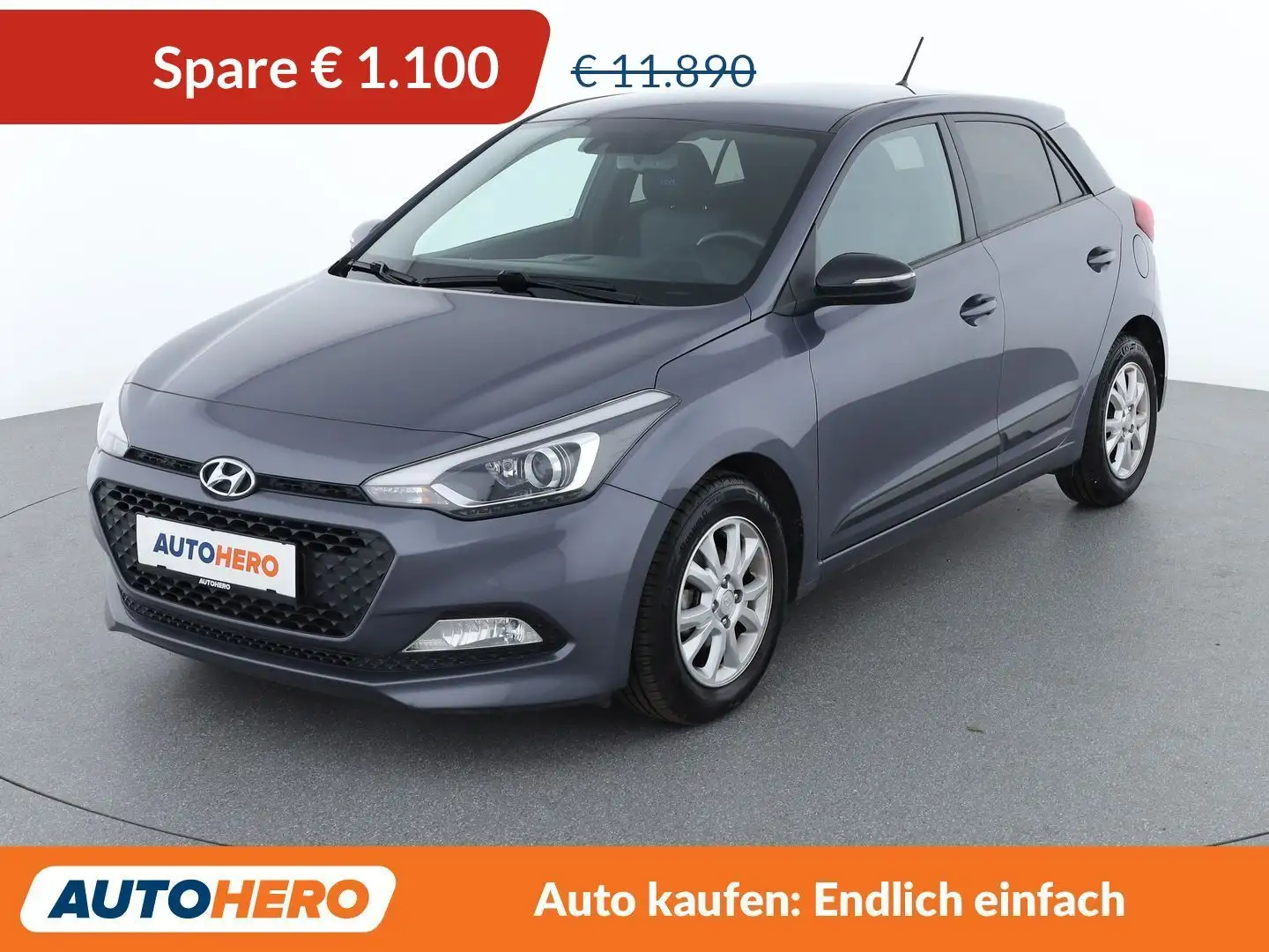 Hyundai i20 1.2 Go *BT*KLIMA*PDC* Grau - 1