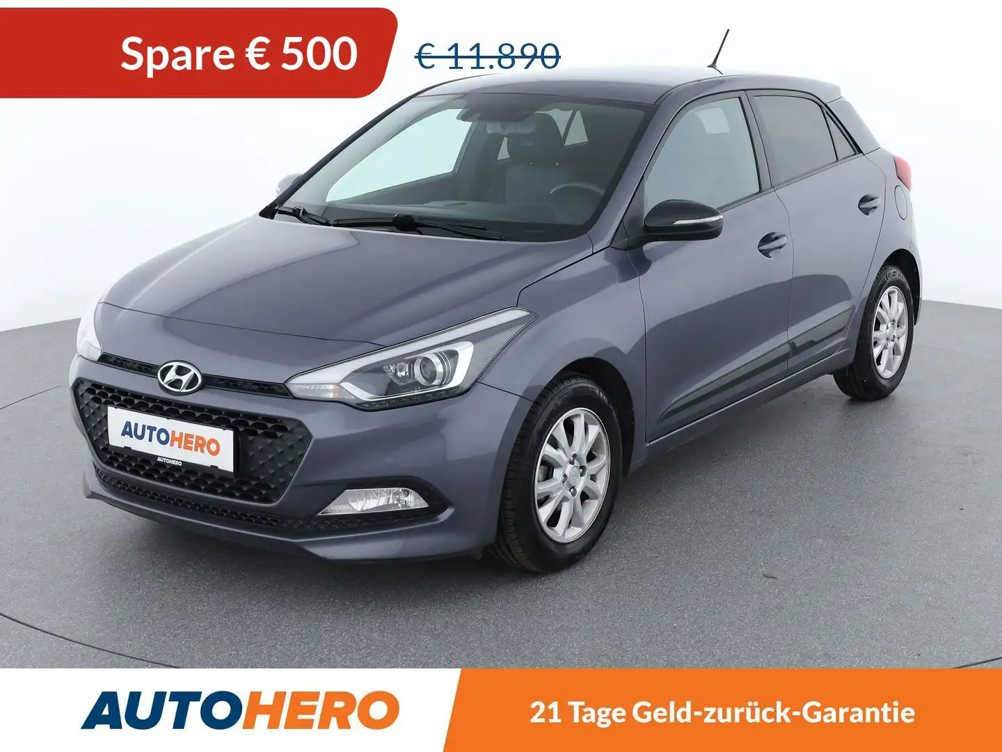 Hyundai i20 1.2 Go *BT*KLIMA*PDC* Grau - 1