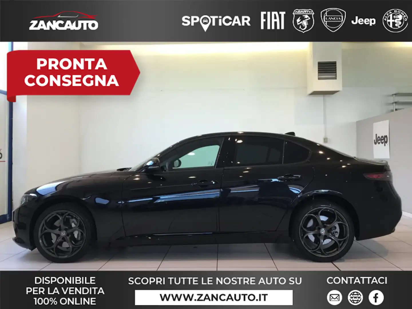 Alfa Romeo Giulia 2.0 Turbo 280 CV AT8 AWD Q4 Sprint MY24 Nero - 1