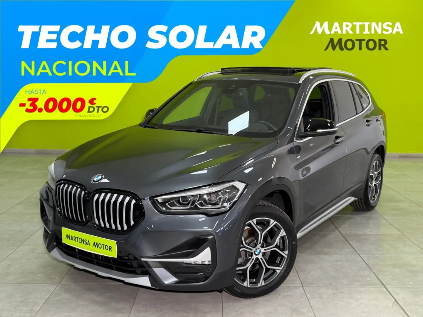 BMW X1 sDrive 18dA Gris - 1