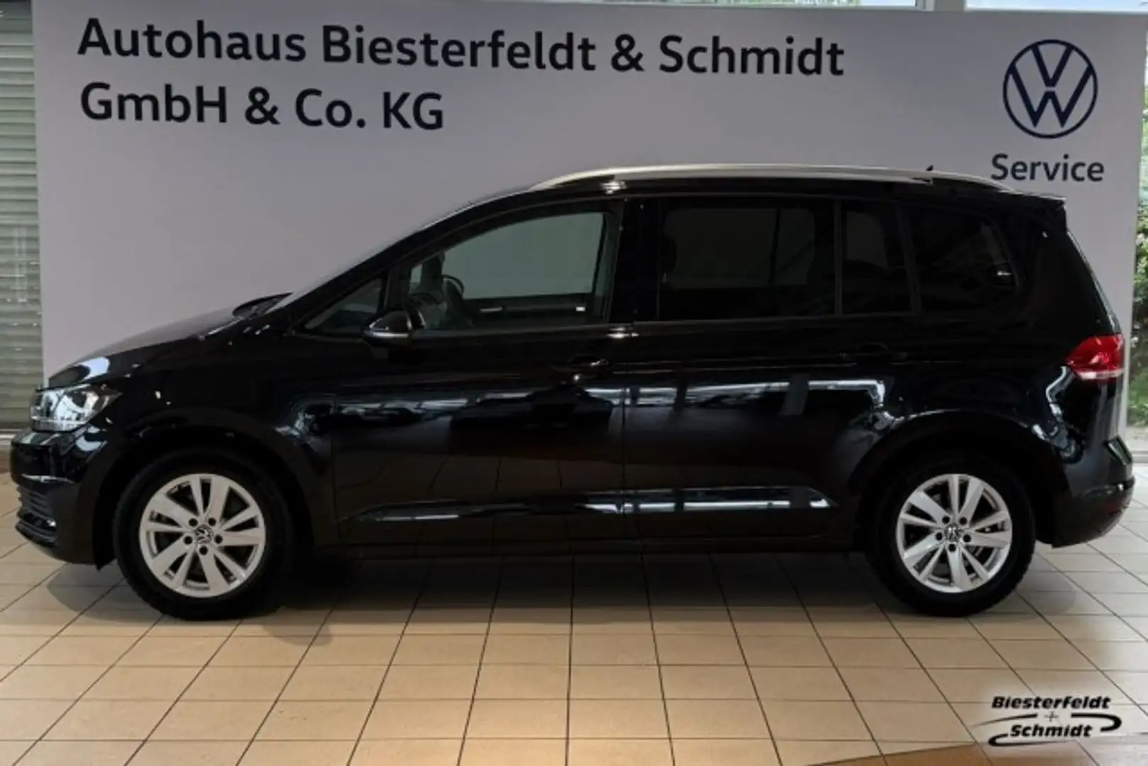 Volkswagen Touran 1.5TSI DSG LED AHK RFK NAVI 7-Sitz GJR Klima Navi Negro - 1