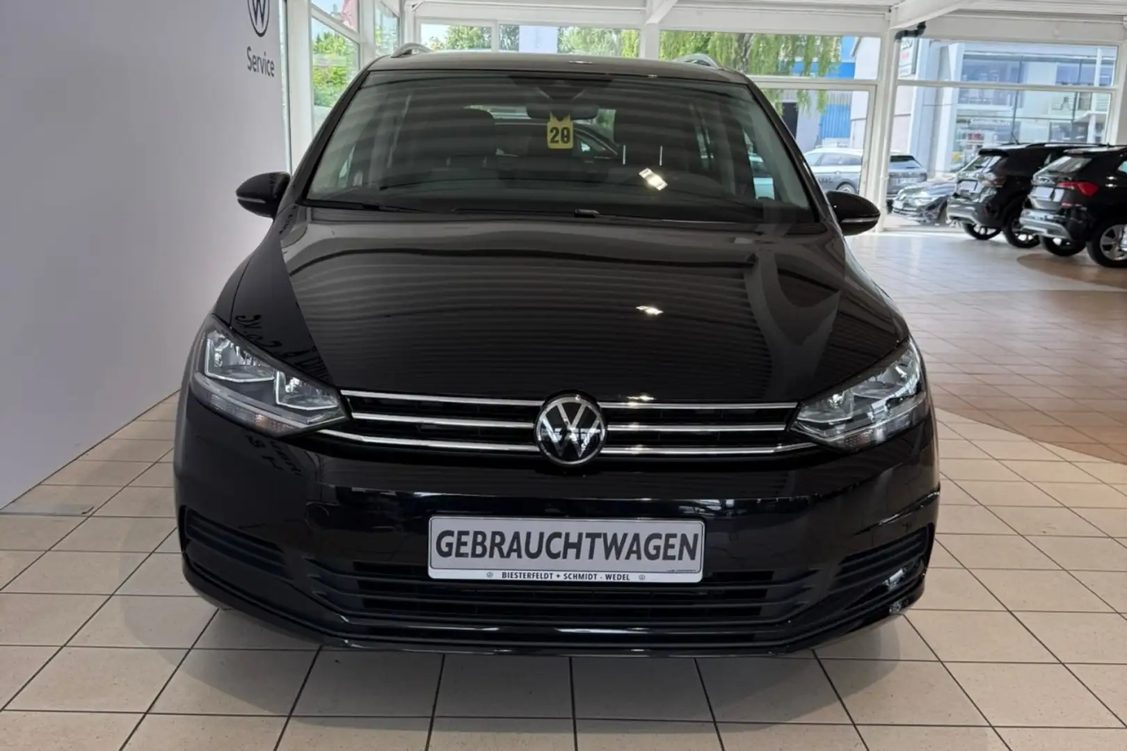 Volkswagen Touran 1.5TSI DSG LED AHK RFK NAVI 7-Sitz GJR Klima Navi Negro - 2