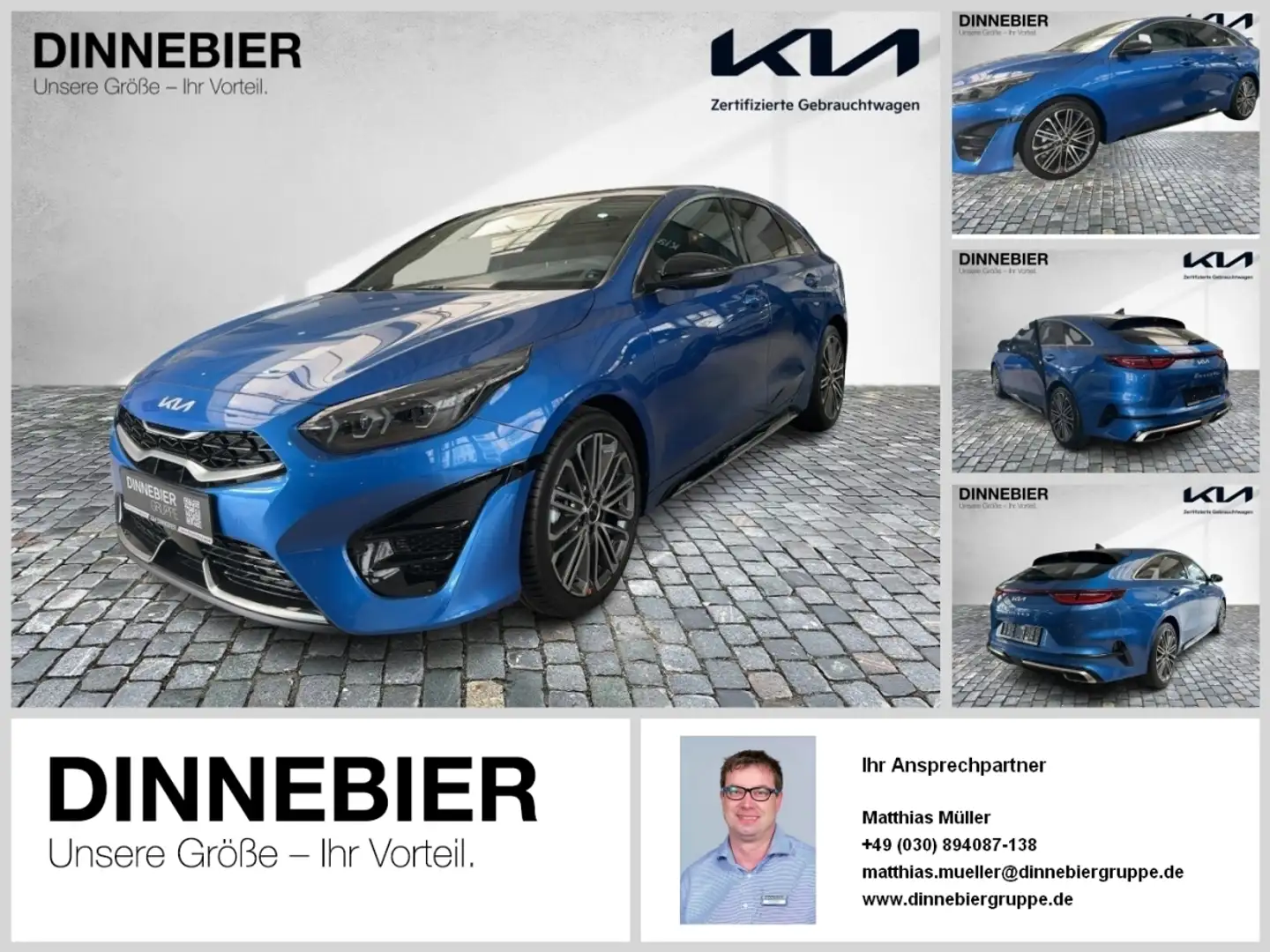 Kia ProCeed / pro_cee'd PROCEED 1.5T GT-Line LED+Glasdach+Kamera+Navi Blau - 1