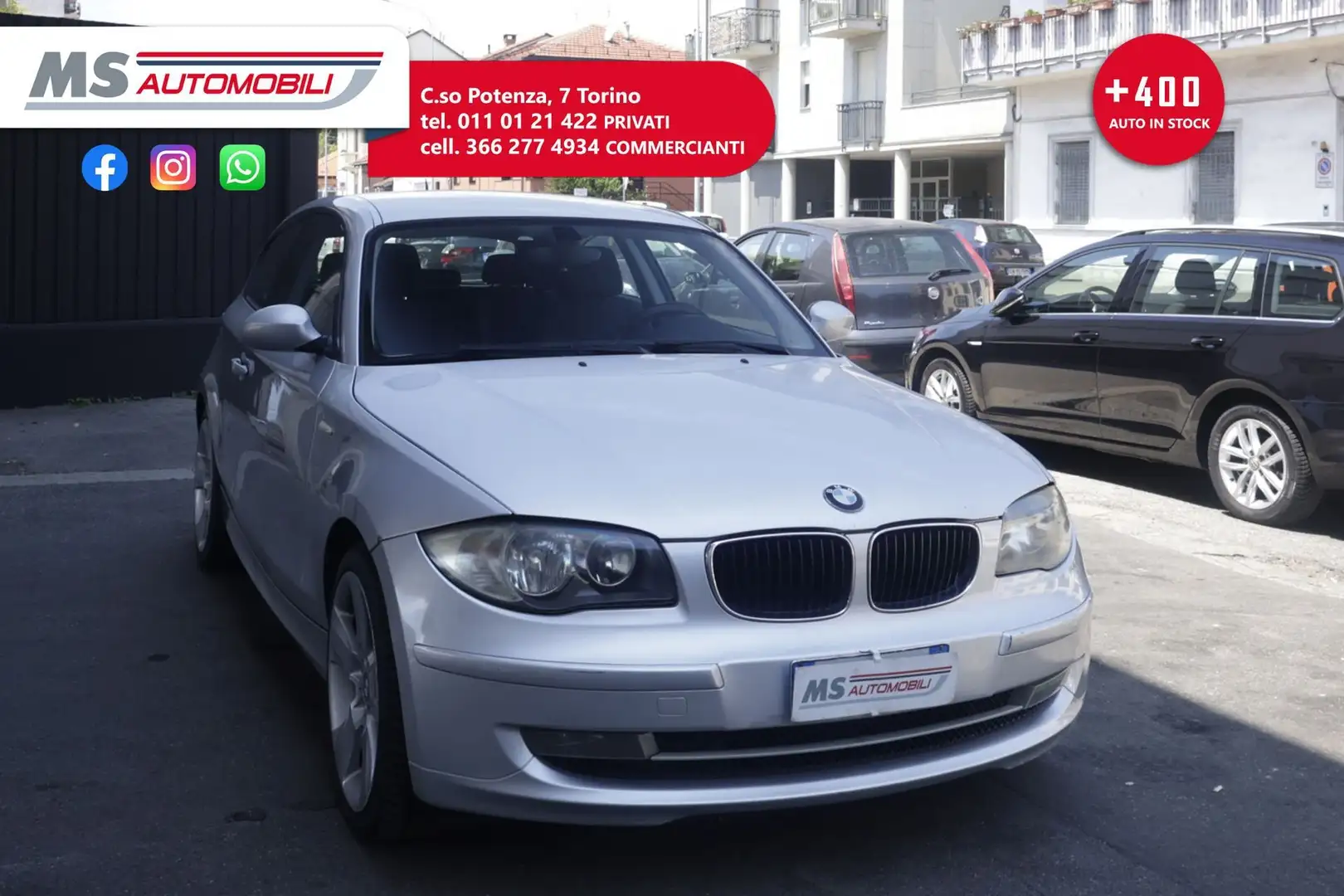BMW 120 BMW Serie 1 120d cat 3 porte Futura DPF 130KW ANN Серый - 1