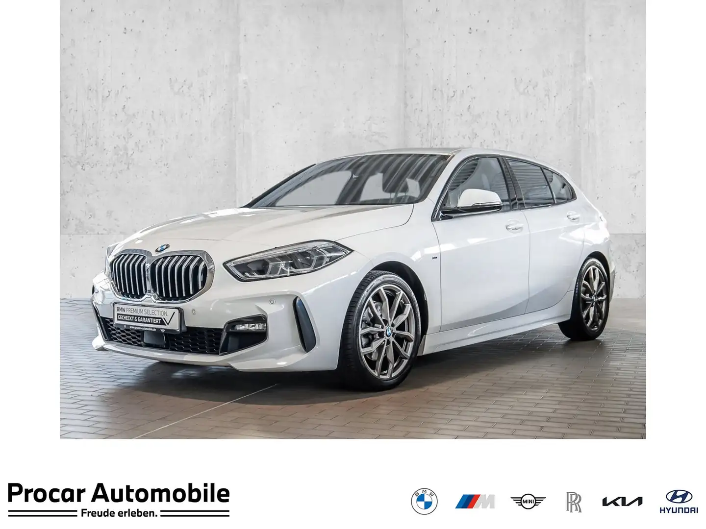 BMW 118 i M-Sportpaket Navi Hifi Comfortpaket Weiß - 1
