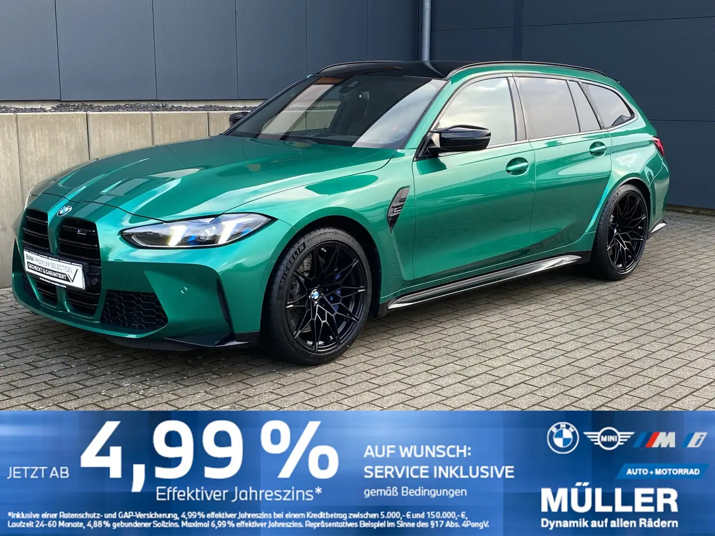 BMW M3 Competition Tour. LED+/hk/MEMO/CAM/LHZ/M-GURT Grün - 1