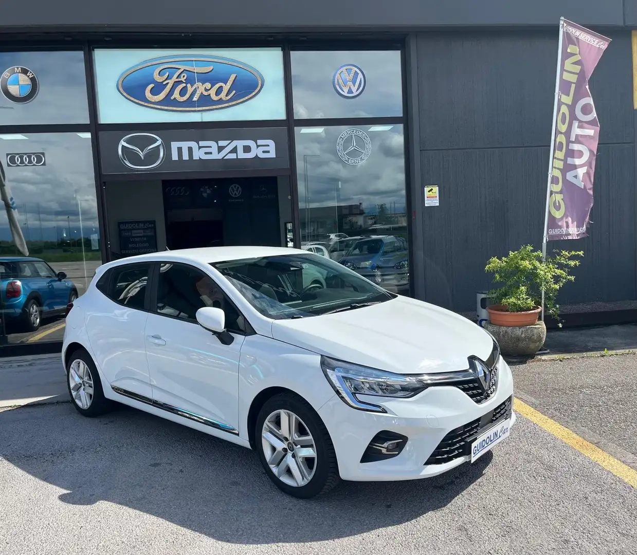 Renault Clio SCe 72CV 5P NEOPATENTATI NAVI SENS Weiß - 1